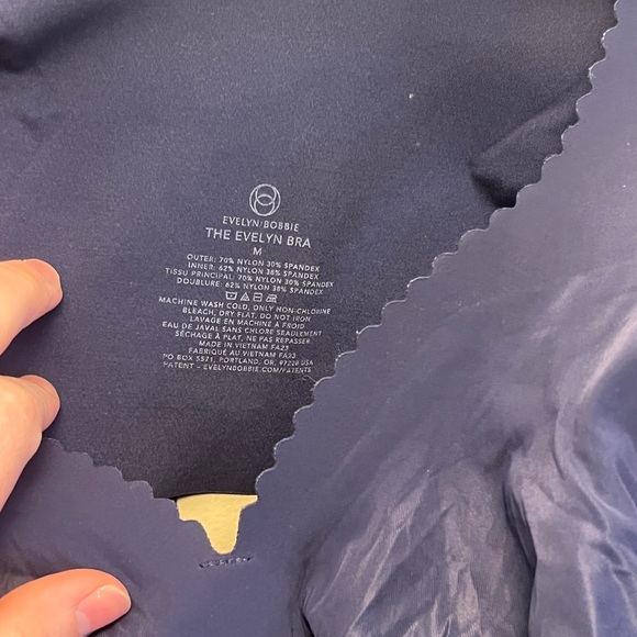 Navy Blue Evelyn and Bobbie Evelyn Bra - Picture 2 of 5